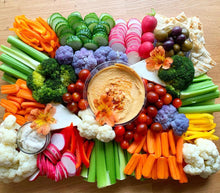 Load image into Gallery viewer, crudités platter, vegetable platters, vegetable board, overwood, grazing table, vegetarian platter, vegan platter