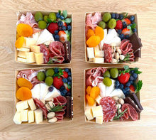 Load image into Gallery viewer, petit graze box, covid friendly food, cheese boxes, charcuterie sharing box