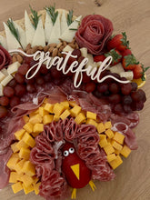 Load image into Gallery viewer, thanksgiving board, thanksgiving cheese board, thanksgiving platter, turkey platter