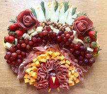 Load image into Gallery viewer, thanksgiving board, thanksgiving cheese board, thanksgiving platter, turkey platter