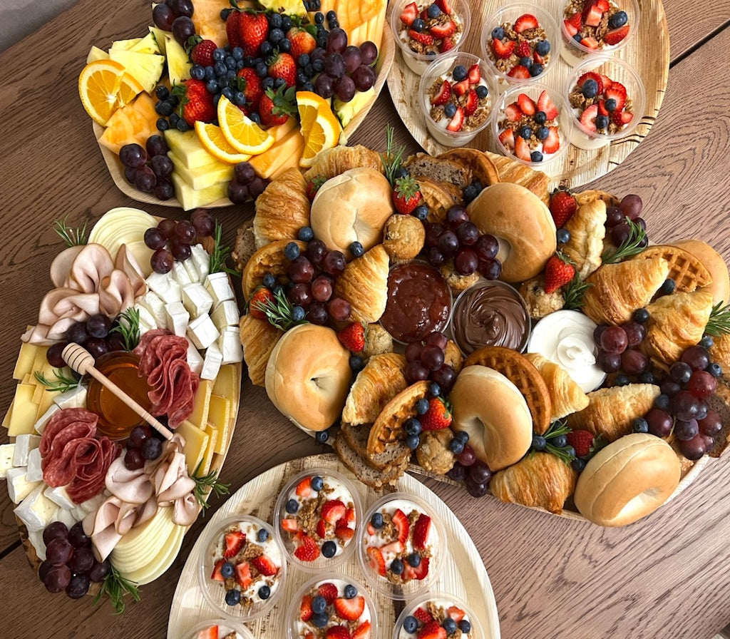 breakfast combo, fresh pastries, fresh fruits, yogurt
