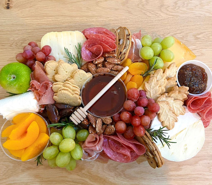 fall season platter, cheese board, charcuterie board, thanksgiving platter