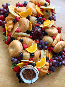 breakfast platter, brunch platter, brunch board, pastry platter, nutella
