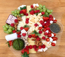 Load image into Gallery viewer, goat cheese, cheese platters, charcuterie platter, brie platter, cranberry cheese, cheese