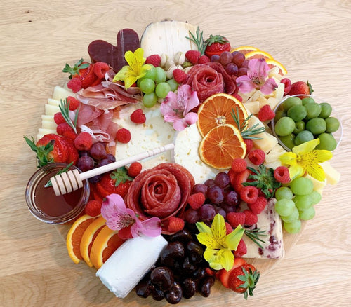 mother's day platter, mother's day gift, mother's day edible gift, midnight moon cheese