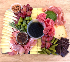 nectarous board, manchego cheese, olives, truffle cheese board, prima donna cheese, fig spread