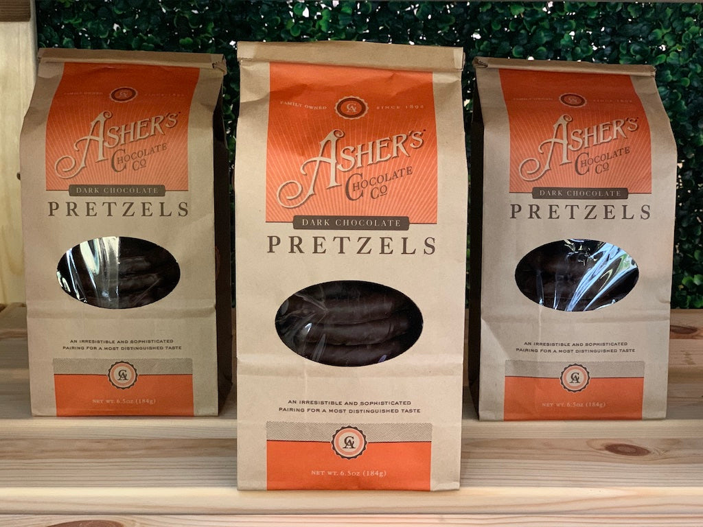 asher's dark chocolate pretzels