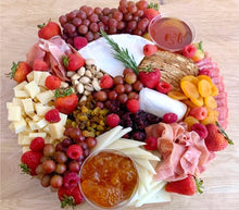 Load image into Gallery viewer, cheese platter, charcuterie, charcuterie platter, cheese board, honey, party platter