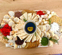 Load image into Gallery viewer, dipping board, crackers, bread, pita boards, spreads, overwood