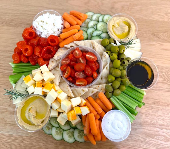 veggie platter, vegetarian board, cheese platter