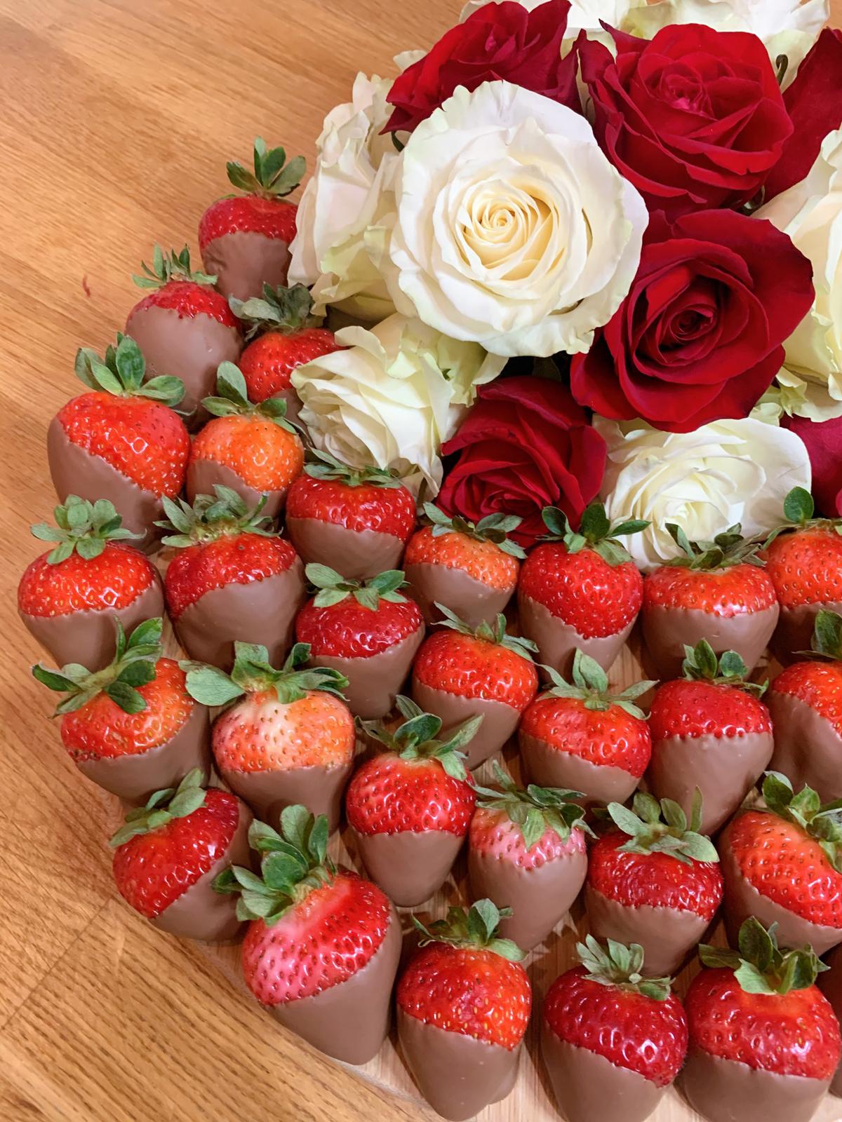 Chocolate Cake Topped with Strawberries - Birthday Chocolate Cake Delivery by Edible Arrangements