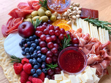 Load image into Gallery viewer, cheese platter, cheese board, edible gift, gift platter, overwood